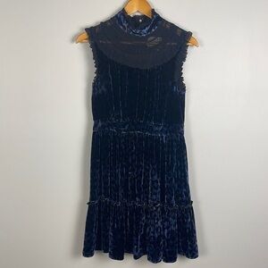 Kate Spade New York Leopard Velvet Lace Dress. Size 4.